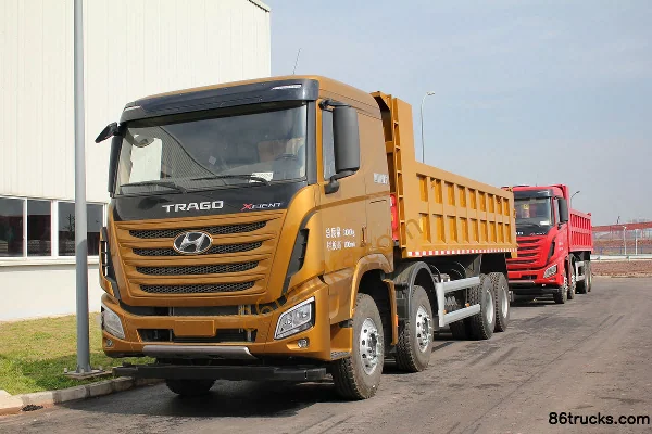 Sichuan Hyundai Chuanghu XCIENT Heavy Truck 340hp 8X4(12 wheels) 7.6m Dump Truck Exterior (2) | 86Trucks