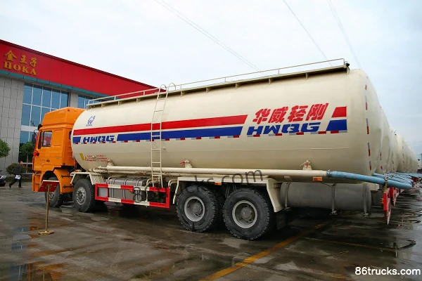 Sinotruk HOKA H7 380ch 8X4(12 roues) camion citerne pour matériaux en poudre (marque Huawai Chille) Extérieur (3) | 86Trucks