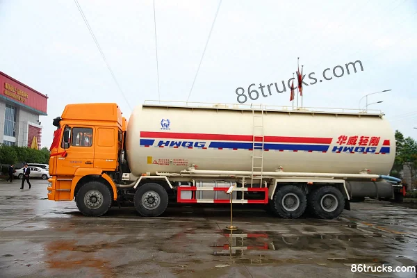Sinotruk HOKA H7 380ch 8X4(12 roues) camion citerne pour matériaux en poudre (marque Huawai Chille) Extérieur (2) | 86Trucks