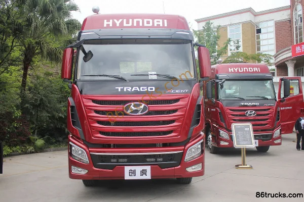 Hyundai Commercial Vehicle Chuanghu XCIENT heavy truck 440 hp 8X4(12 wheels) 9.4m drop-side cargo truck (3.667 ratio) Ex