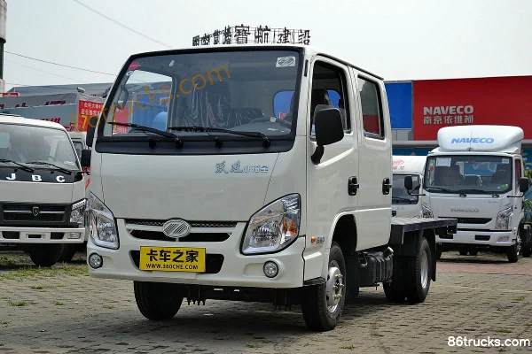 Yuejin Small Fuxing S50 1.8L 68 hp 4X2(6 wheels) Diesel 2.1m Double Row Mini Truck Exterior (3) | 86Trucks