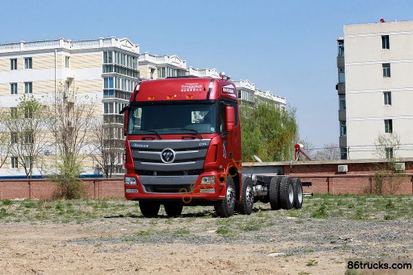 Foton AumanGTL 6 Series Heavy Truck Mountain Type 350 hp 8X4(12 wheels) 9.5m Van Cargo Truck Exterior (2) | 86Trucks