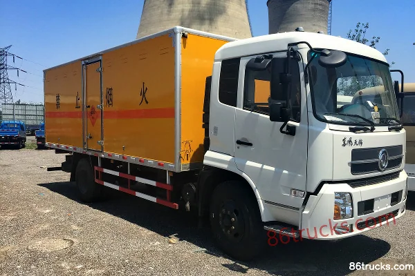 Dongfeng Commercial Vehicle Tianjin 180 ch 4X2(6 roues) camion de transport de matériel explosif (marque Jiangte) Extérieur (3) | 86Trucks