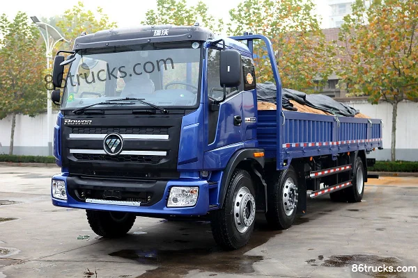Foton Ruiwo Q5 220 hp 6X2(8 wheels) 7.8m Flatbed Cargo Truck Exterior (3) | 86Trucks
