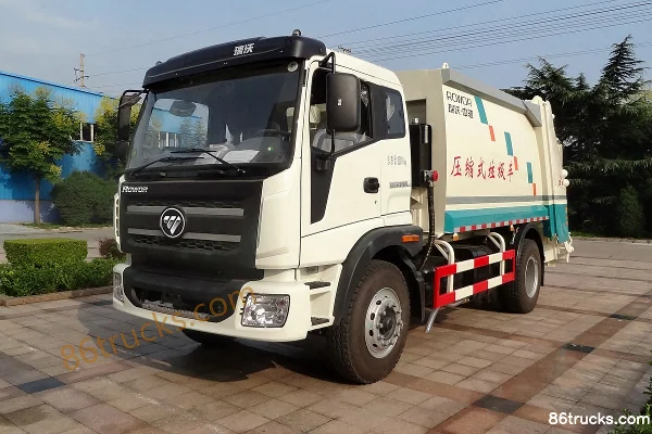 Foton Ruiwo Q5 200hp 4X2(6 wheels) Compactor Garbage Truck Exterior (3) | 86Trucks