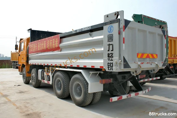 SHACMAN Delong F3000 Heavy Truck 340 hp 8X4(12 wheels) 9.3m Flatbed Cargo Truck (Reinforced Version) Exterior (3) | 86Trucks
