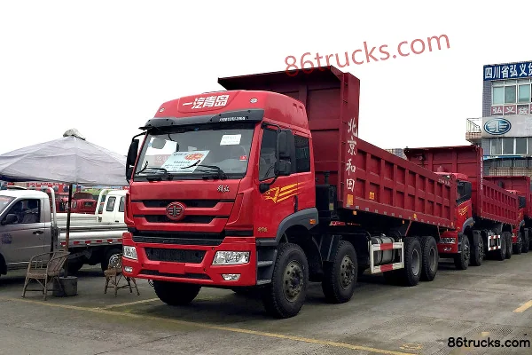 FAW Jiefang Qingdao New Hanwei J5M heavy truck 290 hp 8X4(12 wheels) 7.2m dump truck Exterior (2) | 86Trucks