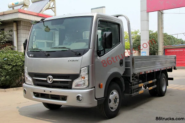 Dongfeng Kaipute N280 116hp 4X2(6 wheels) 4.13m single-row flatbed light truck Exterior (3) | 86Trucks