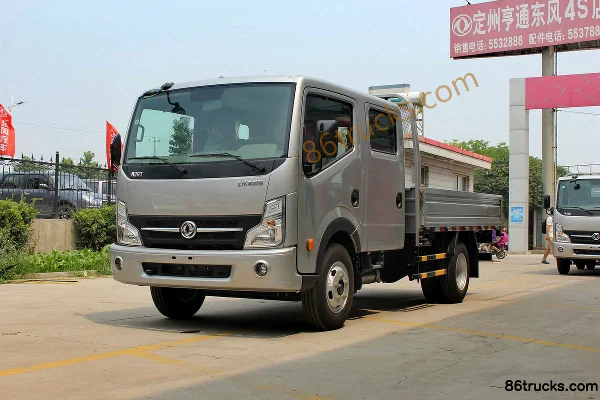 Dongfeng Kaipute N280 130 ch 4X2(6 roues) camion léger à ridelles cabine double 3,2 m Extérieur (3) | 86Trucks