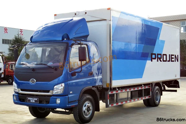 Shijun Skat 115hp 4X2(6 wheels) Semi-panel Van Light Truck Exterior (3) | 86Trucks