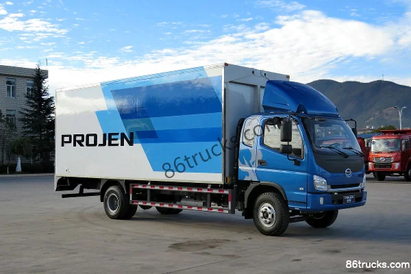 Shijun Skat 115hp 4X2(6 wheels) Semi-panel Van Light Truck Exterior