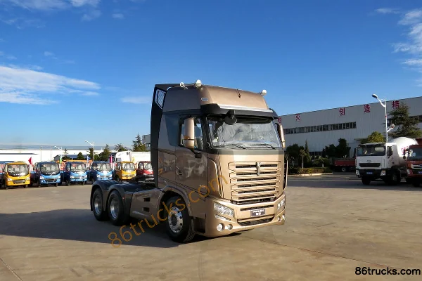 Projen Tianji (PROJEN) heavy truck 430 hp 6X4(10 wheels) tractor truck Exterior