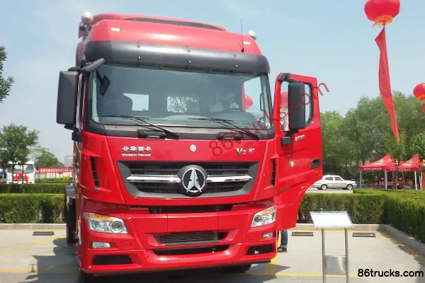 Beiben V3HT heavy truck 430 hp 6X2(8 wheels) tractor truck (mid lift axle) Exterior