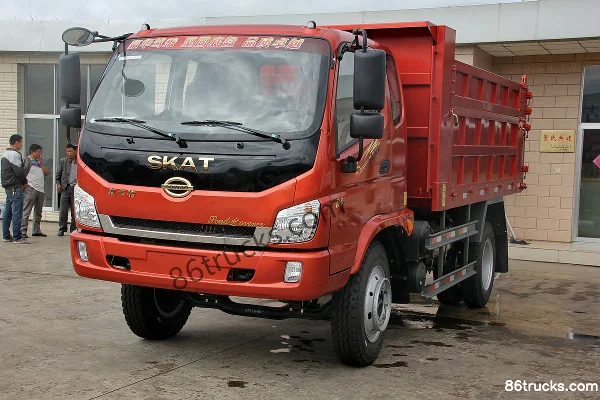 Shijun Skat Light Truck 130 hp 4X2(6 wheels) 4m Dump Truck Exterior (3) | 86Trucks
