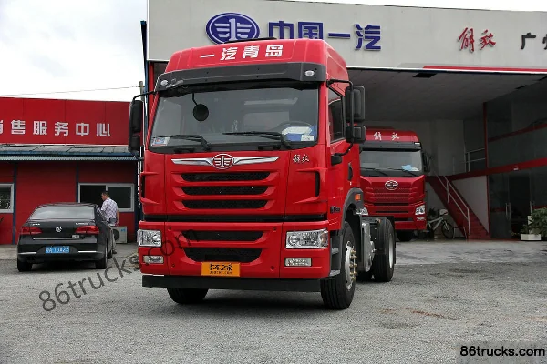 FAW Jiefang Qingdao Han V2.0 10.5L LNG 430 hp 4X2(6 wheels) Fast Gear 12-Speed Tractor Truck Exterior (3) | 86Trucks