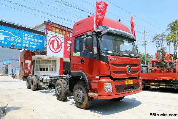 Dongfeng Tesun Heavy Truck 350 hp 8X4(12 wheels) 9.6m Flatbed Cargo Truck (EQ1310VFV) Exterior