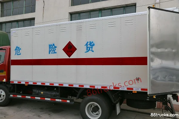 Foton Ollin CTX 154 ch 4X2(6 roues) Camion de transport de matériaux explosifs Carrosserie (1) | 86Trucks