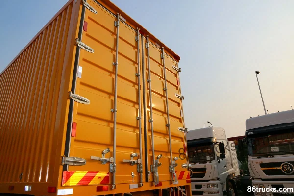 Sinotruk Steyr DM5G camion lourd 240 ch 6X2(8 roues) camion porteur à caisse fermée 9,4 m Carrosserie (2) | 86Trucks