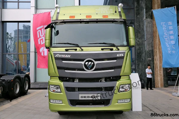 Foton Auman GTL 6 série poids lourd Super Power 460 ch 6X4(10 roues) tracteur routier (vert) Extérieur (2) | 86Trucks