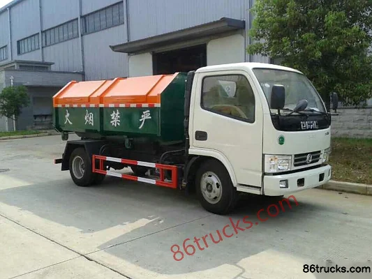 Dongfeng Duolika D6 99 hp 4X2(6 wheels) Detachable Garbage Truck (Chufei Brand) Exterior (2) | 86Trucks