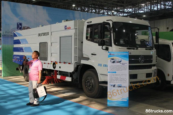 Yantai Haide (Haide Brand) Yantai Haide (Haide Brand) Dongfeng Commercial Vehicle Chassis sweeper truck