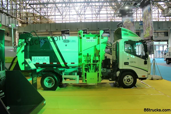 JAC Shuailing Q3 116hp 4X2(6 wheels) Garbage Truck (Narrow Body 3360 Chassis) Exterior (3) | 86Trucks