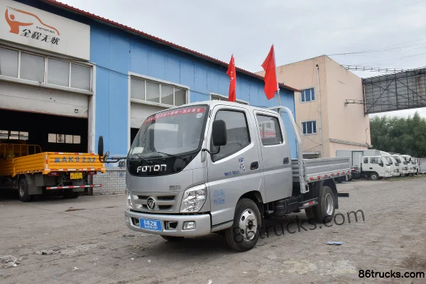 Foton Aoling Jieyun 82 ch 4X2(6 roues) camion léger plateau double cabine 2,7 m Extérieur (3) | 86Trucks