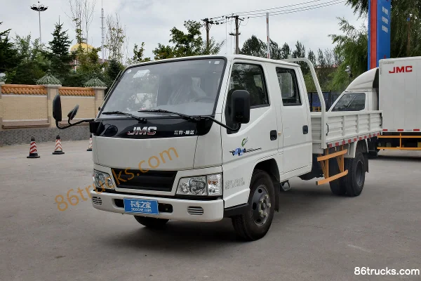 JMC Shunda Narrow Body 143 hp 4X2(6 wheels) 3.25m double-row flatbed light truck (China VI) Exterior (3) | 86Trucks