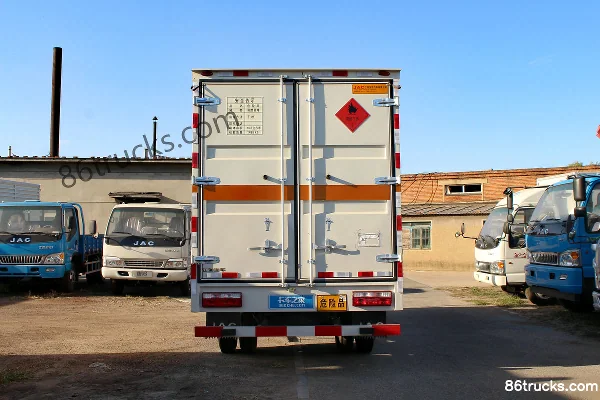 JAC Junling 120 hp 4X2(6 wheels) Explosive Material Transport Truck Body (2) | 86Trucks