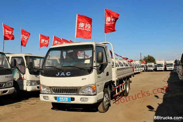 JAC Kangling 33 Medium Body 116 ch 4X2(6 roues) 3.8m cab-over flatbed light truck Extérieur (2) | 86Trucks