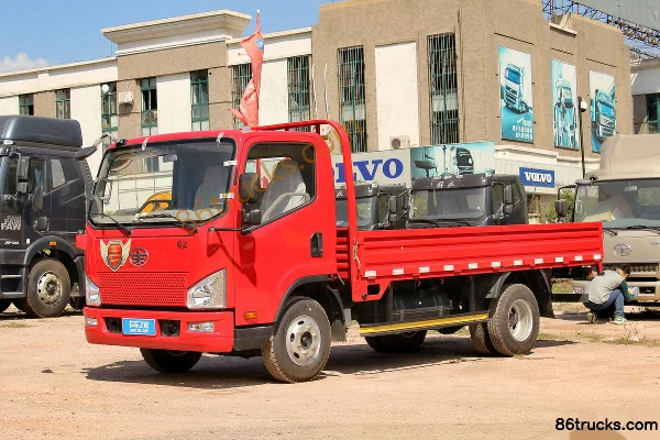 FAW Jiefang J6F 130 ch 4X2(6 roues) camion léger à ridelles simple cabine 4,21 m Extérieur (3) | 86Trucks