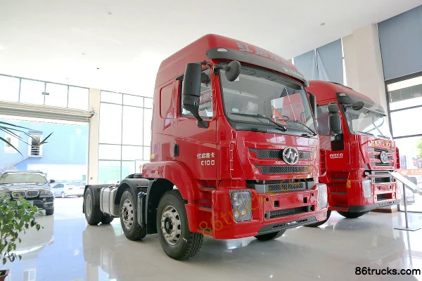 SAIC Hongyan Jieka C500 Heavy Truck Standard Load Version 390 hp 6X2(8 wheels) Tractor Truck Exterior