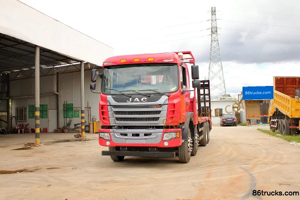 JAC Gallop K3 300hp 8X4(12 wheels) 6.6m Flatbed Truck Exterior (3) | 86Trucks