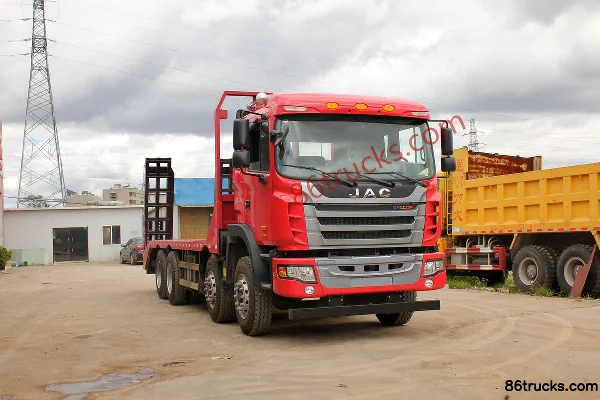 JAC Gallop K3 300hp 8X4(12 wheels) 6.6m Flatbed Truck Exterior
