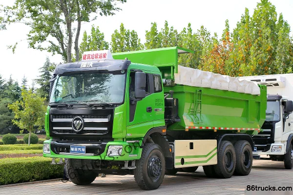 Foton Heavy RB 336 hp 6X4(10 wheels) Flatbed Dump Truck Chassis Exterior (3) | 86Trucks