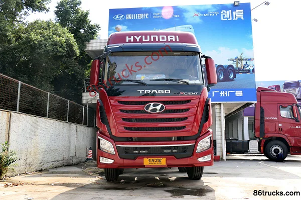 Sichuan Hyundai Chuanghu XCIENT heavy truck 410 hp 8X4(12 wheels) 9.3m double-row cargo truck chassis Exterior (2) | 86Trucks