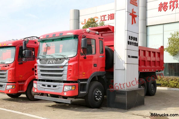 JAC Gallop K3 Heavy Truck 300 hp 6X4(10 wheels) 5.6m Dump Truck Exterior (3) | 86Trucks