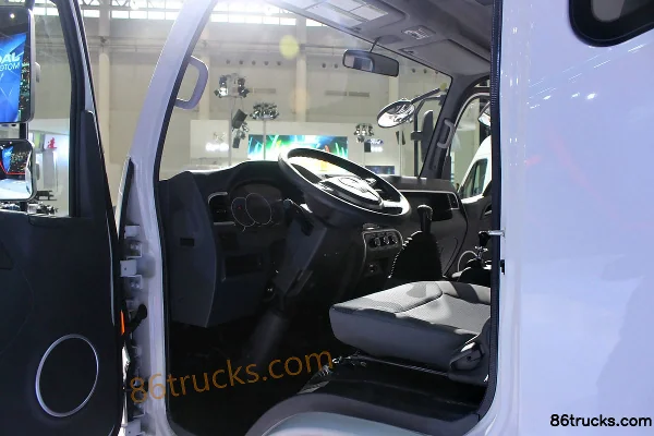 JAC Junling V6 143 hp 4X2(6 wheels) 3.8m double-row flatbed light truck Cab (3) | 86Trucks