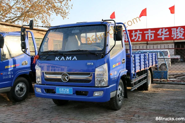 Kama Junchi 116hp 4X2(6 wheels) 4.2m Single Row Flatbed Light Truck Exterior (3) | 86Trucks