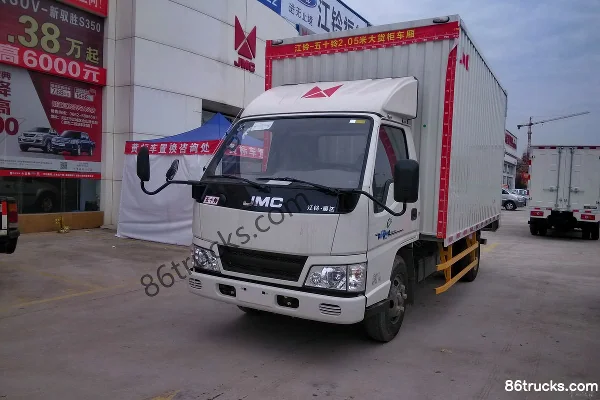 JMC Xinshunda 109 ch 4X2(6 roues) fourgon léger 4,21 m cabine simple Extérieur (3) | 86Trucks