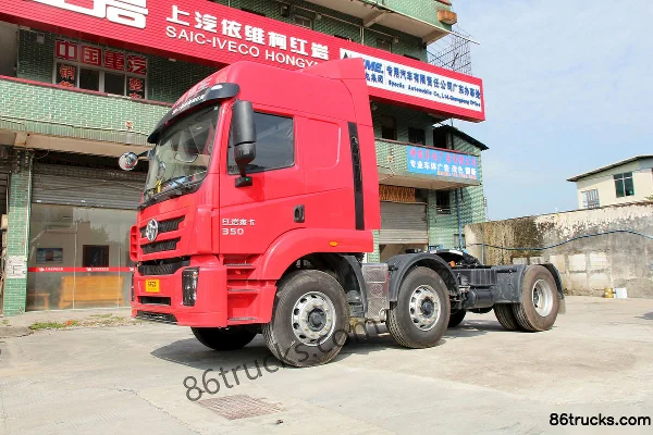 SAIC Hongyan Jieka C100 Heavy Truck 350hp 6X2(8 wheels) Tractor Truck Exterior (3) | 86Trucks