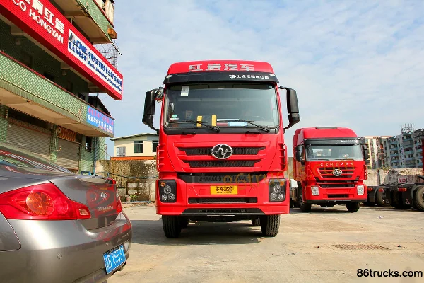 SAIC Hongyan Jieka C100 Heavy Truck 350hp 6X2(8 wheels) Tractor Truck Exterior (2) | 86Trucks