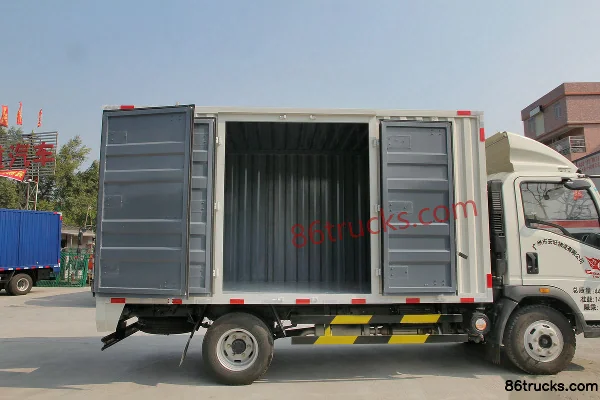 Sinotruk HOWO Tongshuai 129 ch 4X2(6 roues) fourgon léger 4,2 m à cabine simple Carrosserie (1) | 86Trucks