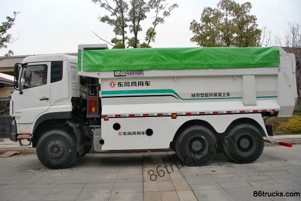 Dongfeng Commercial Vehicle Tianlong KC Heavy Truck 350 hp 6X4(10 wheels) 5.6m Dump Truck (Construction Truck) Exterior (3) | 86Trucks