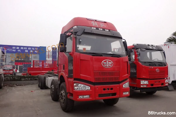 FAW Jiefang J6M heavy truck 280 hp 8X4(12 wheels) 9.5m flatbed truck Exterior (2) | 86Trucks