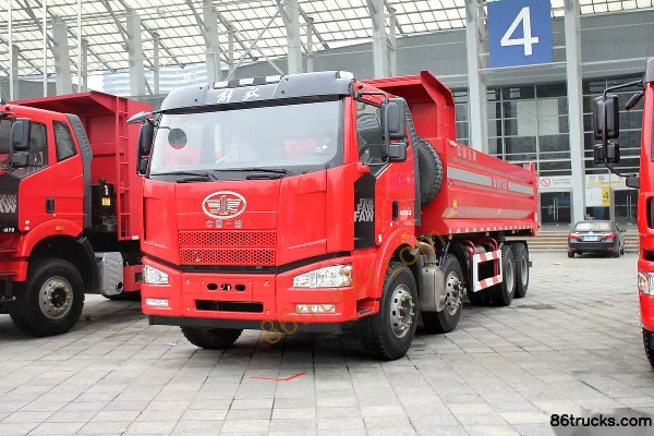 FAW Jiefang J6P camion lourd 280 ch 8X4(12 roues) camion benne 6,8 m Extérieur (3) | 86Trucks