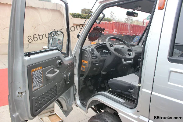 Feidi M1 Series 1.2L 75 hp 4X2(6 wheels) Gasoline/CNG 2.7m Double Row Flatbed Mini Truck Cab (1) | 86Trucks