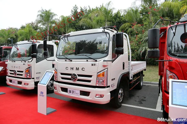 Sichuan Hyundai Ruiyu 130 hp 4X2(6 wheels) 3.8m Semi-row Flatbed Light Truck Exterior (3) | 86Trucks