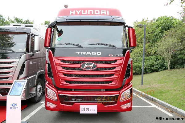 Hyundai Commercial Vehicle Chuanghu XCIENT Heavy Truck 410 hp 8X4(12 wheels) 9.46 m Stake Truck Exterior (2) | 86Trucks