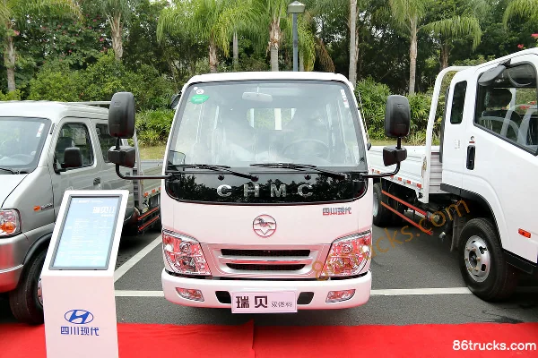 Hyundai Sichuan Ruibei 113 ch 4X2(6 roues) camion léger à ridelles double cabine 2,6 m Extérieur (2) | 86Trucks